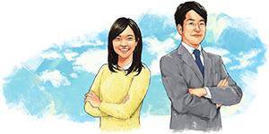 コーポレートサイト内イラスト